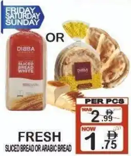 Gift Point Fresh sliced bread or arabic bread offer