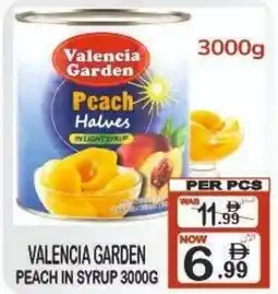 Gift Point Valencia garden peach in syrup offer