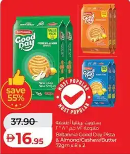 Lulu Hypermarket Britannia Good Day & Almond / Cashew / Butter offer