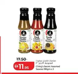 Lulu Hypermarket Ching's Secret Assorted Sauces offer