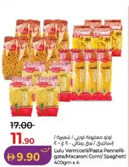 Lulu Hypermarket Lulu Vermicelli / Pasta PenneRi- gate / Macaroni Corni/ Spaghetti offer