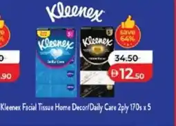 Lulu Hypermarket Kleenex Facial Tissue Home Decor / Daily Care offer