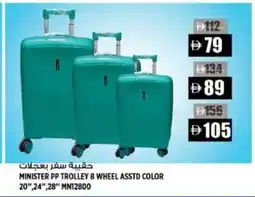 Hashim Hypermarket Minister pp trolley 8 wheel asstd color offer