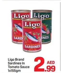 Day To Day Ligo brand sardines in tomato sauce offer