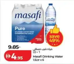 Lulu Hypermarket Masafi Drinking Water offer