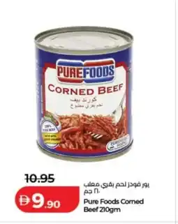 Lulu Hypermarket Pure Foods Corned Beef offer