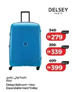 Lulu Hypermarket Delsey belmont + non expandable hard trolley offer