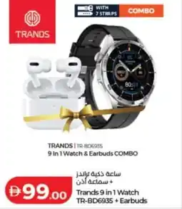 Lulu Hypermarket Trands 9 in 1 Watch TR-BD6935+ Earbuds offer