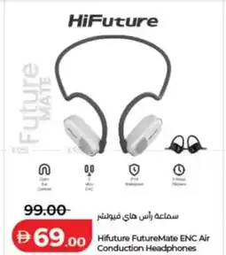 Lulu Hypermarket Hifuture FutureMate ENC Air Conduction Headphones offer