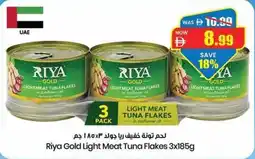 Gala Supermarket Riya gold light meat tuna flakes offer