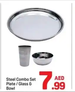 Day To Day Steel Combo Set Plate / Glass & Bowl offer