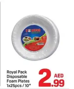Day To Day Royal Pack Disposable Foam Plates offer