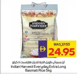 Abu Dhabi Coop Indian Harvest Everyday Extra Long Basmati Rice offer