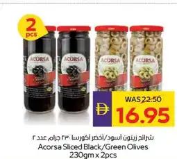 Abu Dhabi Coop Acorsa Sliced Black / Green Olives offer