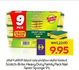Abu Dhabi Coop Scotch-Brite Heavy Duty Family Pack Nail Saver Sponge offer