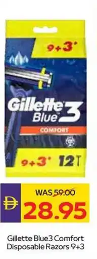 Abu Dhabi Coop Gillette Blue3 Comfort Disposable Razors offer