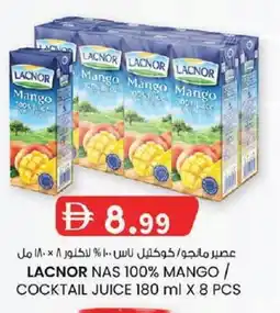 KM Trading Lacnor nas mango / cocktail juice offer