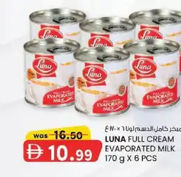 KM Trading Luna full cream evaporated milk offer