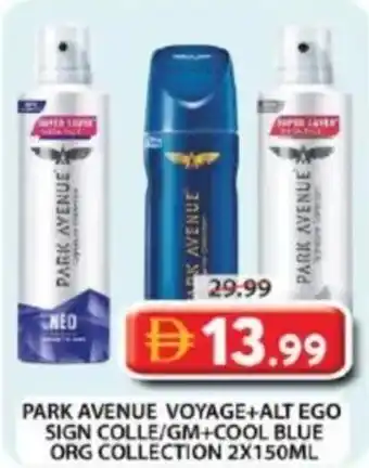 Park avenue voyage+alt ego sign colle/gm+cool blue org collection