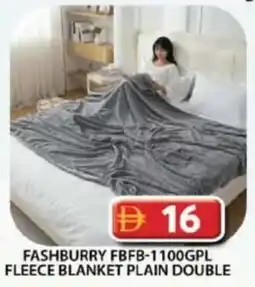 Grand Hyper Market Fashburry fbfb-1100gpl fleece blanket plain double offer