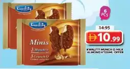 Grand Mall Sharjah Kwality munch o milk almond 6 offer