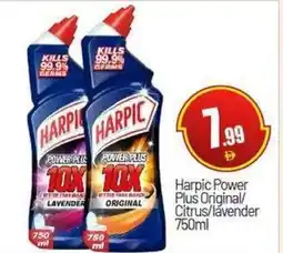 Bigmart Harpic Power Plus Original/ Citrus/lavender offer