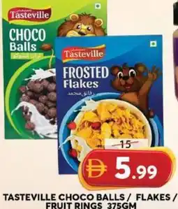 Grand Hyper Market Tasteville choco balls / flakes / fruit rings offer