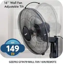Grand Hyper Market Geepas GF9479 Wall Fan Remote offer