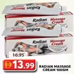 Grand Mall Sharjah Radian Massage Cream offer