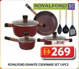 Grand Mall Sharjah Royalford granite cookware set offer