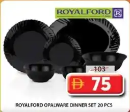 Grand Mall Sharjah Royalford Opalware Dinner Set offer