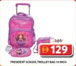 Grand Mall Sharjah President school trolley bag offer