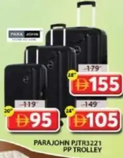 Grand Mall Sharjah Para John PJTR3221 PP Trolley offer