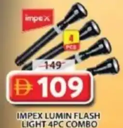 Grand Mall Sharjah Impex Lumin Flash Light Combo offer