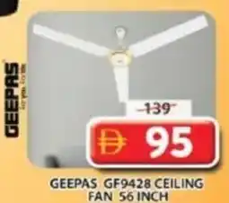 Grand Mall Sharjah Geepas GF9428 Ceiling Fan offer