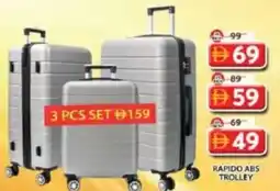 Grand Mall Sharjah Rapido ABS Trolley offer