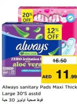 Nesto Always sanitary Pads Maxi Thick Large asstd offer