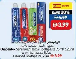 Viva Oradentex sensitive herbal toothpaste toothpaste offer