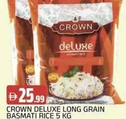 Abraj Al Madina Crown deluxe long grain basmati rice offer