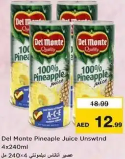 Nesto Del Monte Pineaple Juice Unswtnd offer