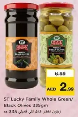 Nesto ST Lucky Family Whole Green/ Black Olives offer