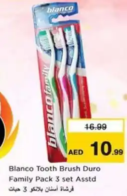 Nesto Blanco Tooth Brush Duro Family Pack 3 set Asstd offer