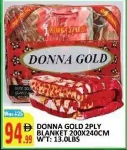 Al Kabayel Donna gold 2ply blanket offer