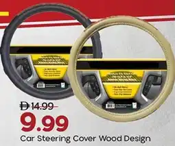 Mark & Save Car Steering Cover Wood Design offer