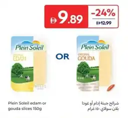 Carrefour Plein Soleil edam or gouda slices offer