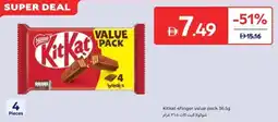 Carrefour Kitkat 4finger value offer