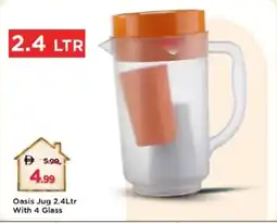 Mark & Save Oasis Jug With 4 Glass offer