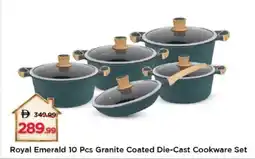 Mark & Save Royal emerald granite coated die cast cookware set offer