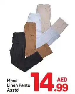 Day To Day Mens Linen Pants Asstd offer