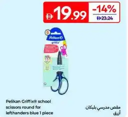 Carrefour Pelikan Griffix School Scissors Round for Lefthanders Blue offer